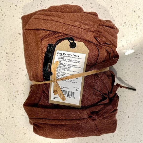 NWT Prana Cozy Up Terry Dress in Roux Heather - Size Medium - Picture 3 of 10